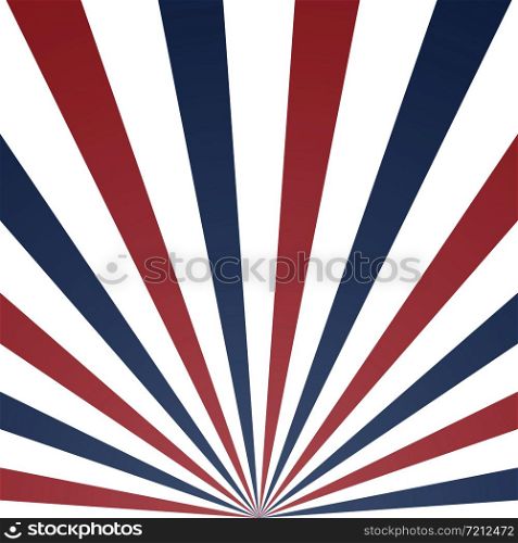 Abstract rays background illustration usa colors. Vector eps10.