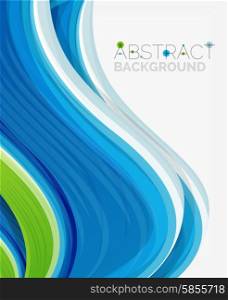 Abstract realistic solid wave background. Vector illustration. Abstract realistic solid wave background
