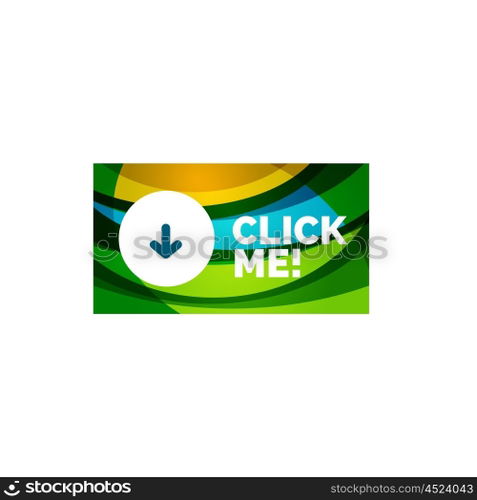 Abstract rectangle button template. Vector abstract rectangle button template