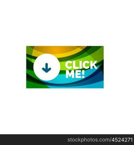 Abstract rectangle button template. Vector abstract rectangle button template