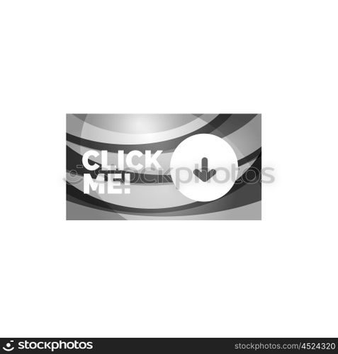 Abstract rectangle button template. Vector abstract rectangle button template