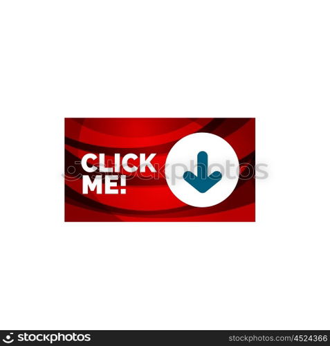 Abstract rectangle button template. Vector abstract rectangle button template