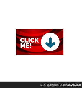 Abstract rectangle button template. Vector abstract rectangle button template