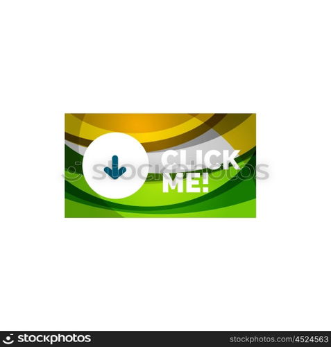 Abstract rectangle button template. Vector abstract rectangle button template