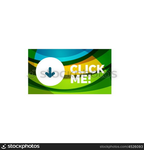 Abstract rectangle button template. Vector abstract rectangle button template