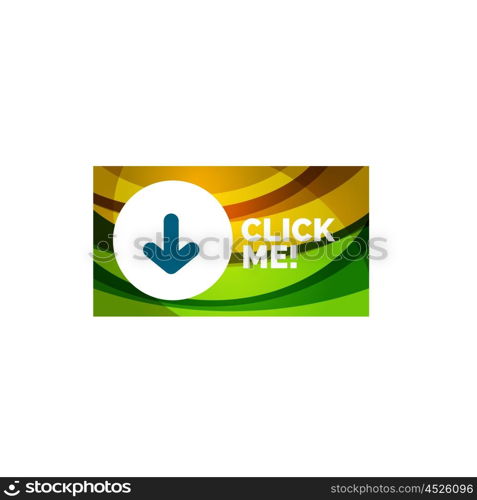 Abstract rectangle button template. Vector abstract rectangle button template