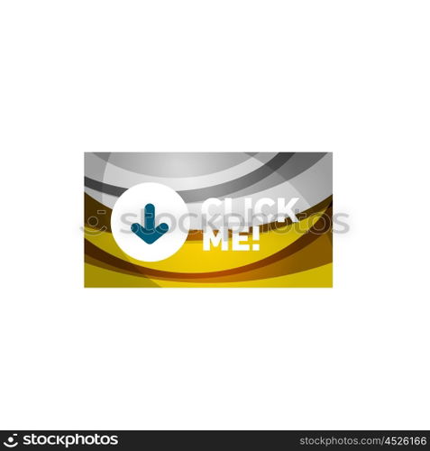 Abstract rectangle button template. Vector abstract rectangle button template