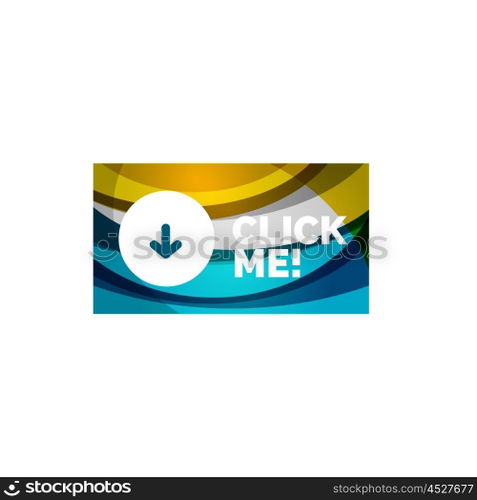 Abstract rectangle button template. Vector abstract rectangle button template