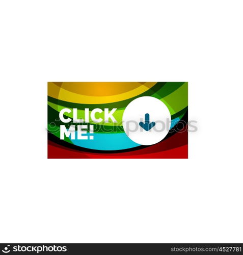 Abstract rectangle button template. Vector abstract rectangle button template