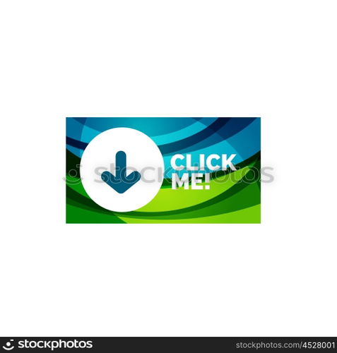 Abstract rectangle button template. Vector abstract rectangle button template