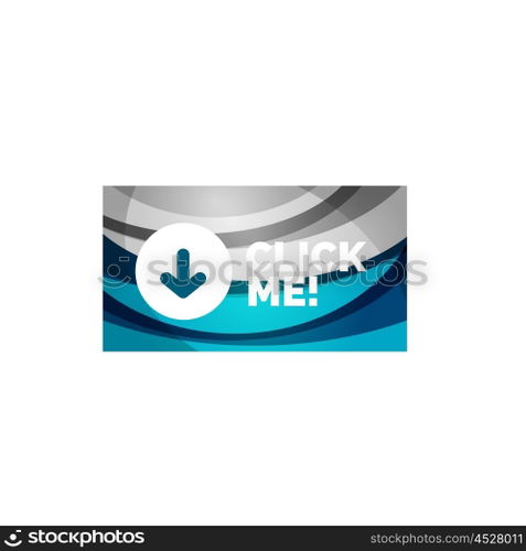 Abstract rectangle button template. Vector abstract rectangle button template