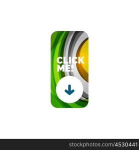 Abstract rectangle button template. Vector abstract rectangle button template