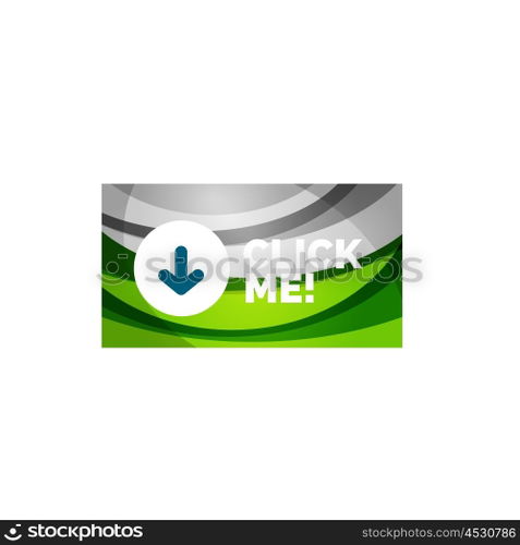 Abstract rectangle button template. Vector abstract rectangle button template