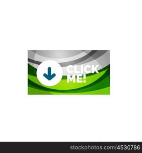 Abstract rectangle button template. Vector abstract rectangle button template