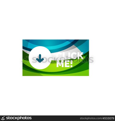 Abstract rectangle button template. Vector abstract rectangle button template