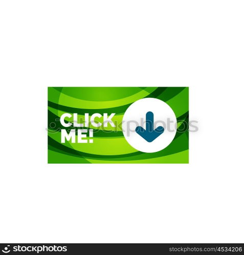 Abstract rectangle button template. Vector abstract rectangle button template