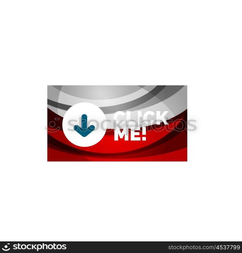 Abstract rectangle button template. Vector abstract rectangle button template