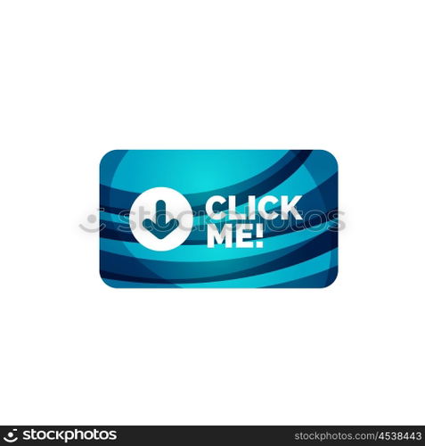 Abstract rectangle button template. Vector abstract rectangle button template