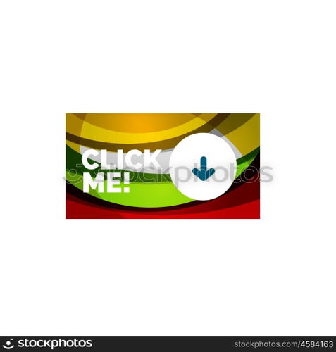 Abstract rectangle button template. Vector abstract rectangle button template