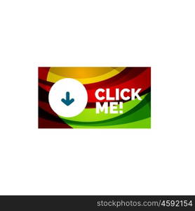 Abstract rectangle button template. Vector abstract rectangle button template
