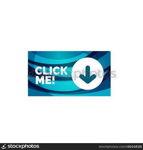 Abstract rectangle button template. Vector abstract rectangle button template