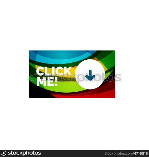 Abstract rectangle button template. Vector abstract rectangle button template