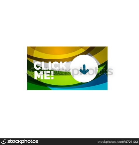 Abstract rectangle button template. Vector abstract rectangle button template