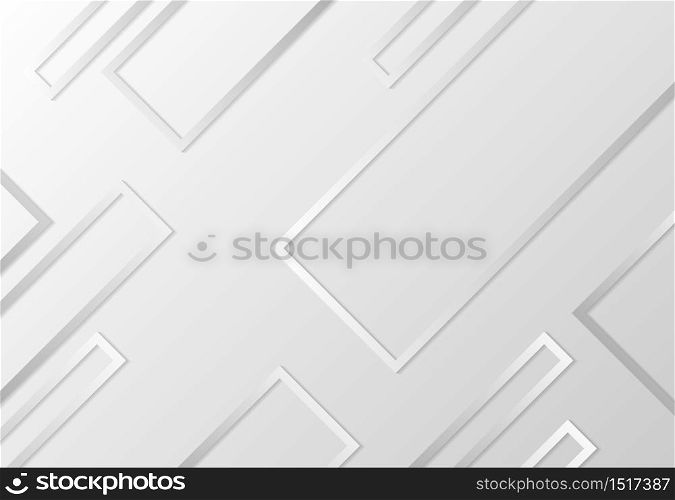Abstract rectangle design of tech pattern with shadow grey background. Use for poster, ad, artwork, template design, print. illustration vector eps10