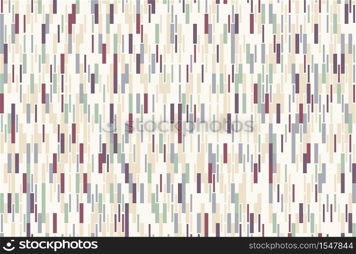 Abstract rectangle pattern of earth tone colorful design background. Use for ad, poster, artwork, template, print. illustration vector eps10