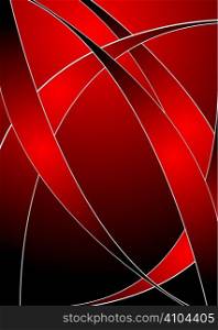 Abstract red and black background with copy space