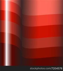 Abstract red background - horizontal 3d stripes