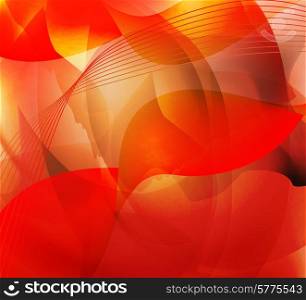 abstract red background. vector illustration with wave