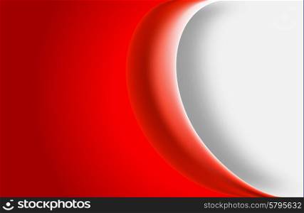 Abstract red background with arc vector illustration. Abstract red background
