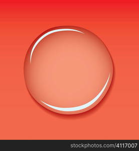 abstract red background with water droplet and shadow