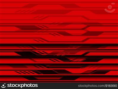 Abstract red circuit light futuristic design modern technology background vector illustration.