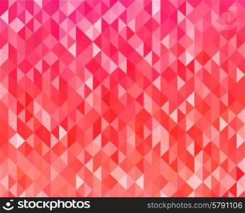 Abstract red color background . Vector Abstract red color geometric background . Triangle shapes