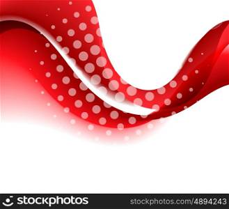 Abstract red color wave design element. vector background with curves lines. For flyer, brochure and websites design.