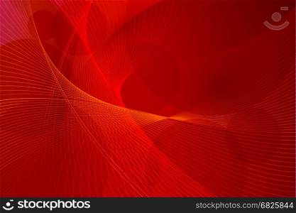 Abstract red futuristic red background vector illustration. Wavy lines template.