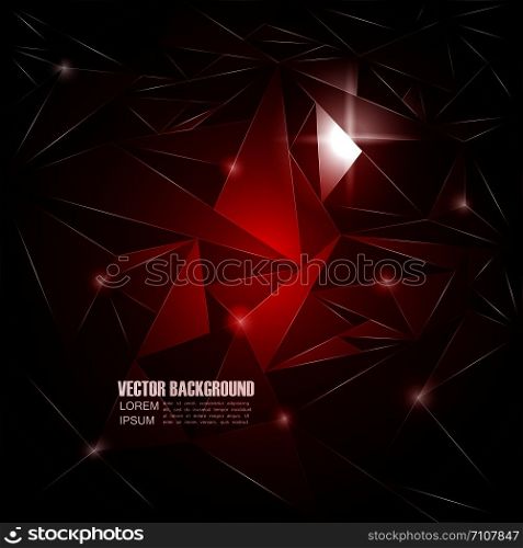 abstract red geometric background with bokeh