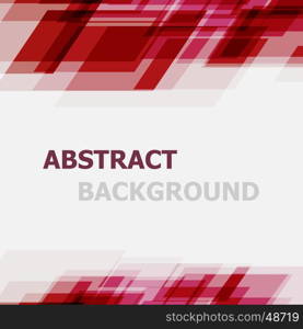 Abstract red geometric overlapping background, stock vector