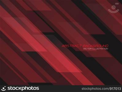Abstract red geometric pattern speed technology design modern futuristic background vector illustration.