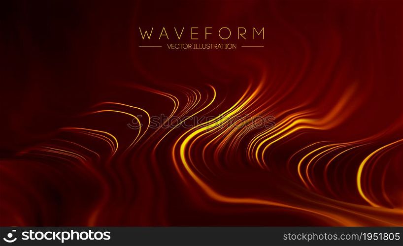 Abstract Red Geometrical Background. Connection structure futuristic technology red wave.. Abstract Red Geometrical Background. Connection structure futuristic technology red wave. Digital background with particles and smoke.