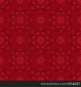 Abstract red geometrical seamless pattern from dark red to light red. Surface texture design. Christmas background. Abstract red geometrical background seamless pattern vector