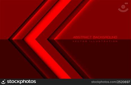 Abstract red glossy arrow direction geometric with blank space design modern futuristic background vector