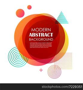 Abstract red gradient geometric pattern design and background. Use for vector modern circle shape design, cover, template, minimal, brochure, flyer.