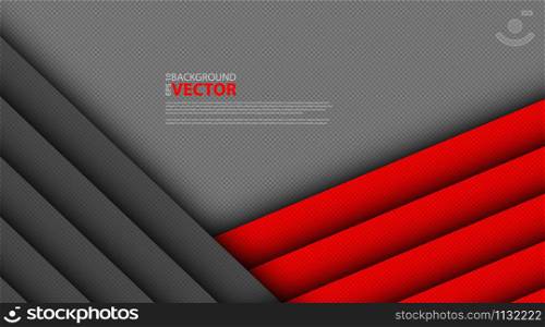 Abstract red gray triangle on a vector illustration of a dark mesh circle design from a modern futuristic background.