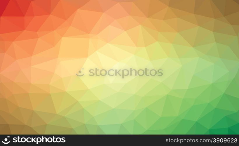 abstract red green low polygonal background vector illustration