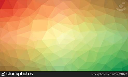 abstract red green low polygonal background vector illustration