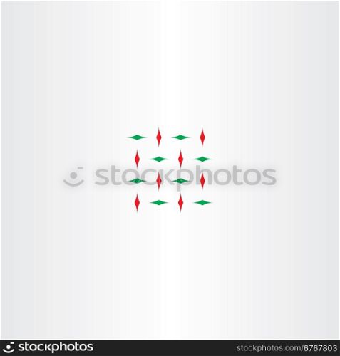 abstract red green square vector design