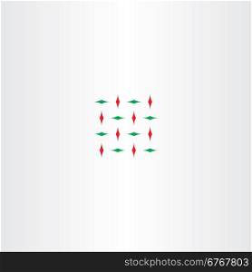 abstract red green square vector design